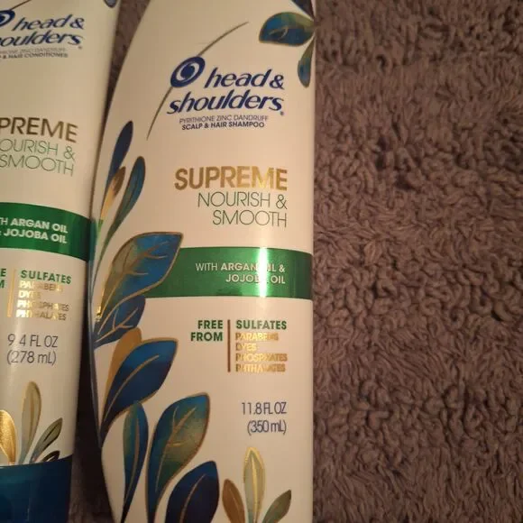 2 HEAD & SHOULDERS SUPREME 1SHAMPOO & 1CONDITIONER W/ARGAN OIL JOJOBA OIL - Picture 2 of 6